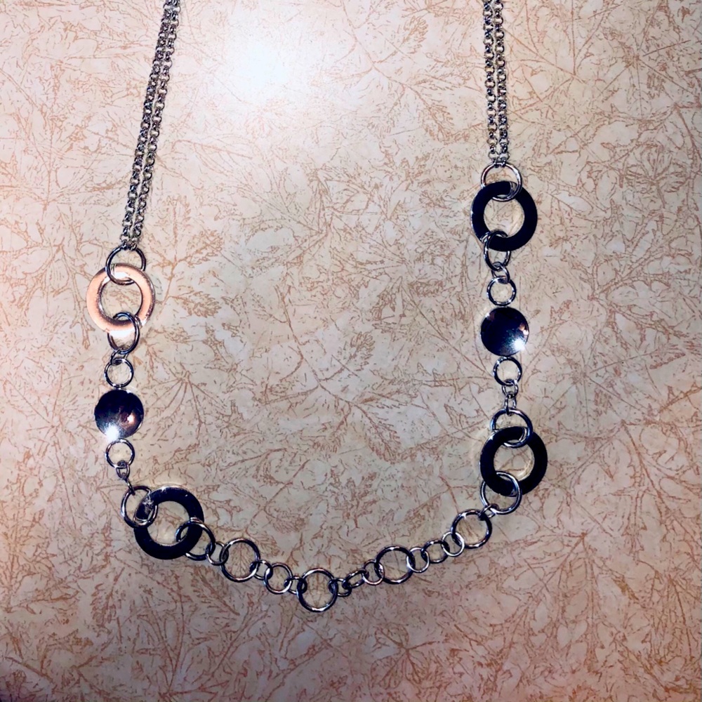 Nine West silver plated 15 inch necklace